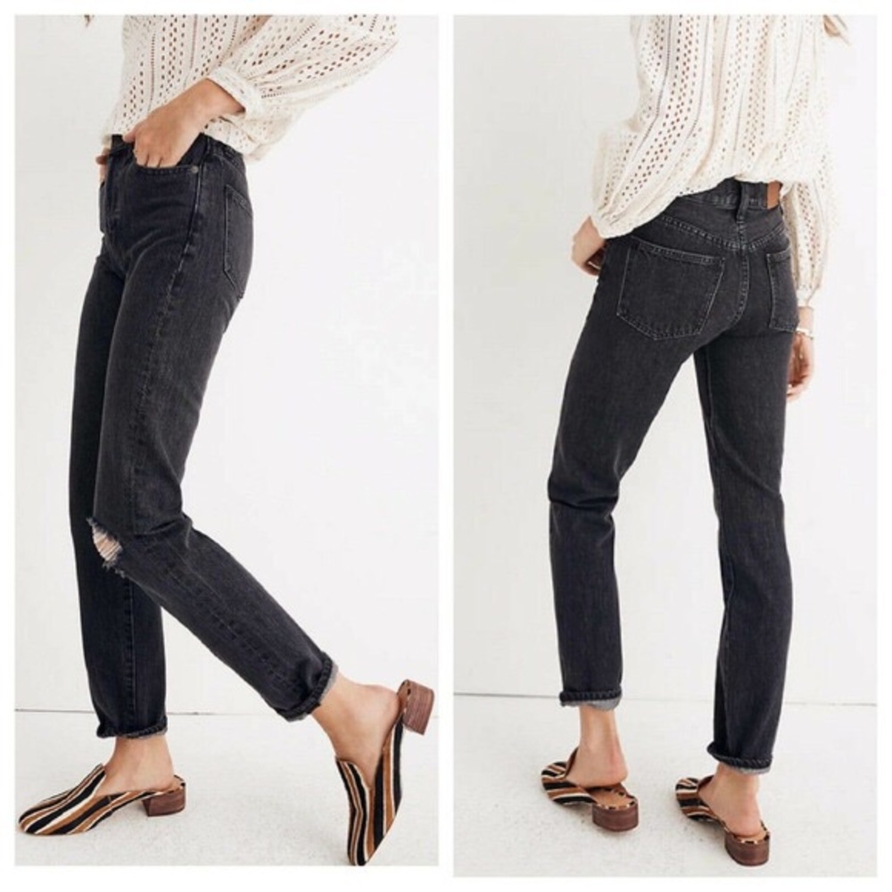 Madwell The Perfect Vintage torn jeans in Roxstone